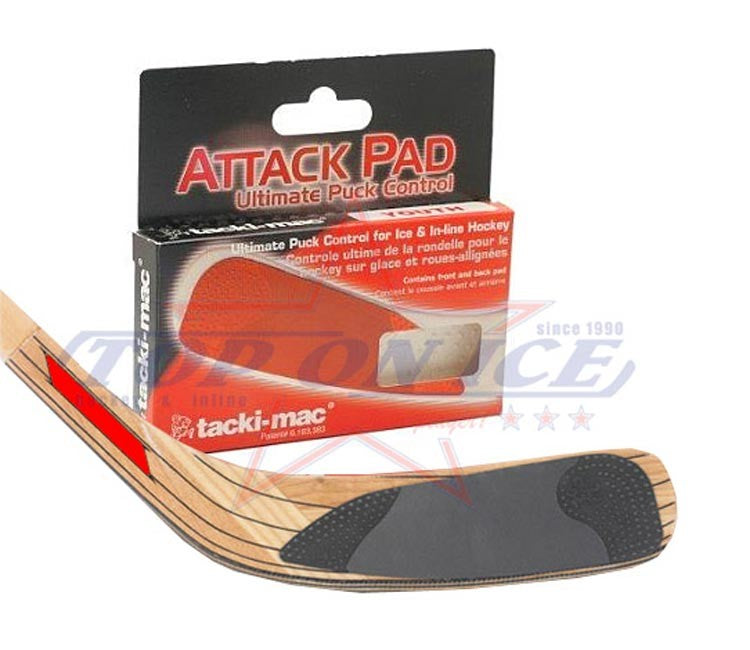 Attack Pad, Ice Hockey Stick Pad Tape Tacki Mack white senior